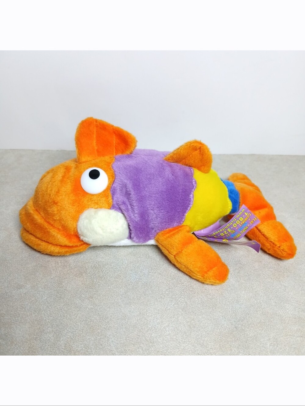 The Fish Philosophy Pete The Perch Plush Rainbow Fish Stuffed Toys 8" Bean